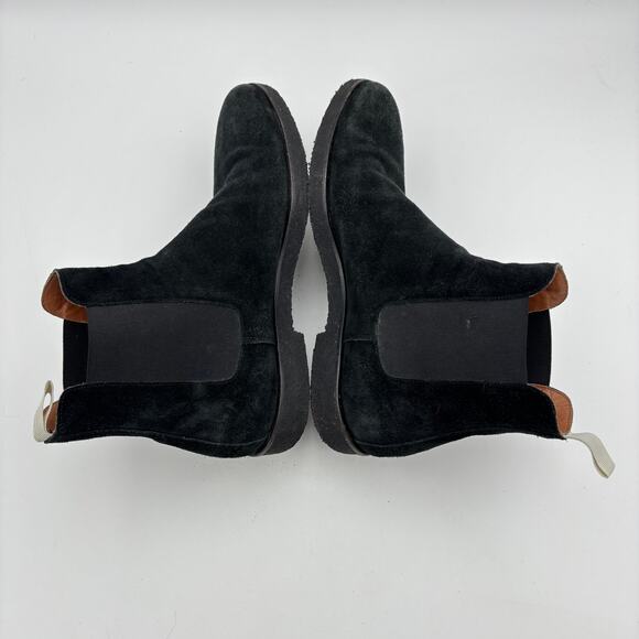 Common Projects Suede Chelsea Black Boots Men's 45 US 11 - Picture 6 of 10